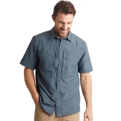 Men'S Frontier Short Sleeve Shirt Slate Grey Marl