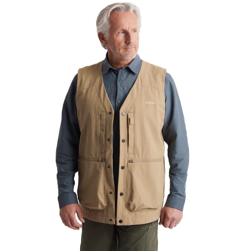 Men'S Frontier Vest Stone