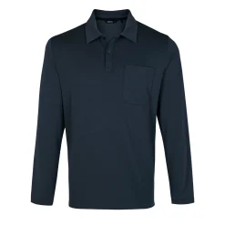 Men'S Global Long Sleeve Polo True Navy