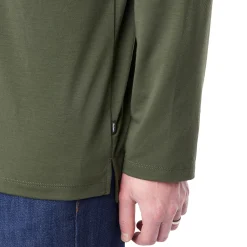 Men'S Global Long Sleeve Polo Conifer Green