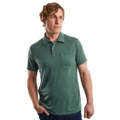 Men'S Global Short Sleeve Polo Flint Green