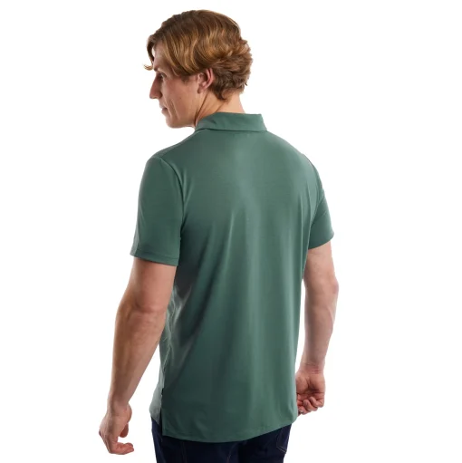 Men'S Global Short Sleeve Polo Flint Green