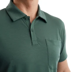 Men'S Global Short Sleeve Polo Flint Green