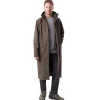 Men'S Hyde Waterproof Mac Dark Olive Brown