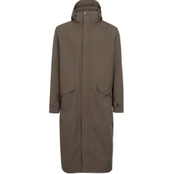 Men'S Hyde Waterproof Mac Dark Olive Brown