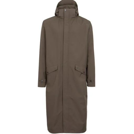 Men'S Hyde Waterproof Mac Dark Olive Brown