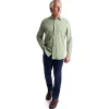 Men'S Isle Long Sleeve Shirt Alpine Green Gingham