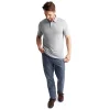 Men'S Merino Cool Short Sleeve Polo Haze Grey Marl