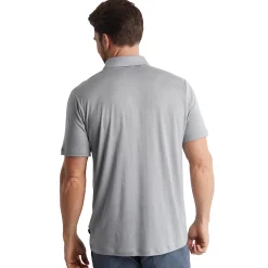 Men'S Merino Cool Short Sleeve Polo Haze Grey Marl