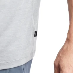 Men'S Merino Cool Short Sleeve Polo Haze Grey Marl