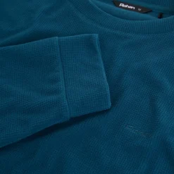 Men'S Microgrid Crew Teal Blue