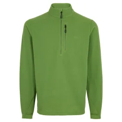 Men'S Microgrid Zip Neck Top Alpine Green