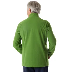 Men'S Microgrid Zip Neck Top Alpine Green