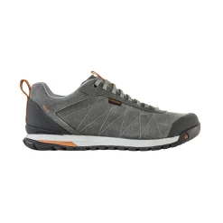 Men'S Oboz Bozeman Low Leather Shoes Charcoal