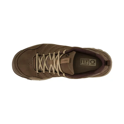 Men'S Oboz Sypes Low Leather B Dry Waterproof Shoes Morel Brown