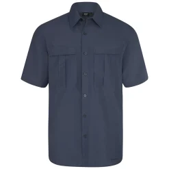 Men'S Pioneer Short Sleeve Shirt Blue Shadow