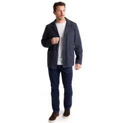 Men'S Porto Linen Jacket Deep Navy