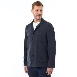 Men'S Porto Linen Jacket Deep Navy
