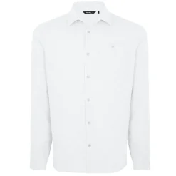 Men'S Porto Linen Long Sleeve Shirt White