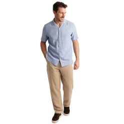 Men'S Porto Linen Trousers Stone