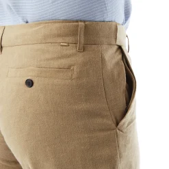 Men'S Porto Linen Trousers Stone