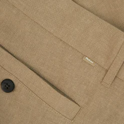 Men'S Porto Linen Trousers Stone