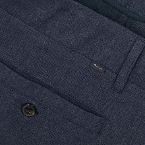 Men'S Porto Linen Trousers Deep Navy
