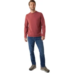 Men'S Radiant Merino Crew Clay Red
