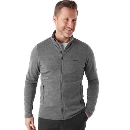 Men'S Radiant Merino Jacket Dark Grey Marl