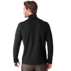 Men'S Radiant Merino Zip Neck Top Black