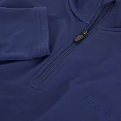 Men'S Radiant Merino Zip Neck Top Nautical Blue