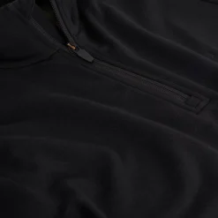 Men'S Radiant Merino Zip Neck Top Black