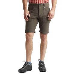 Men'S Stretch Bags Convertible Trousers Dark Olive Brown