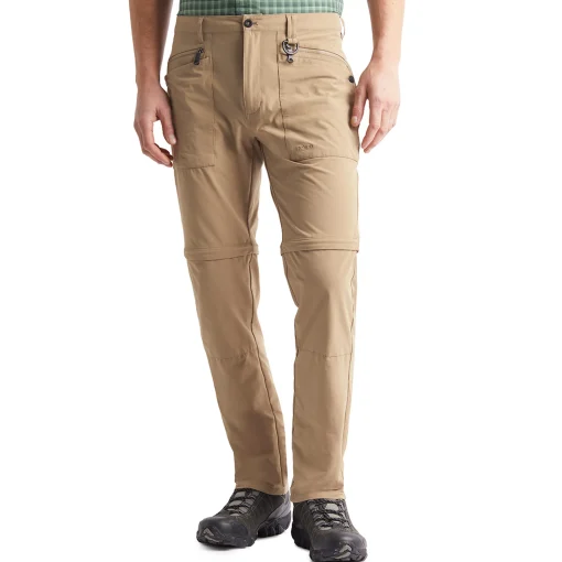 Men'S Stretch Bags Convertible Trousers Stone