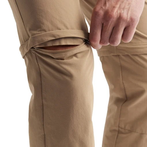 Men'S Stretch Bags Convertible Trousers Stone