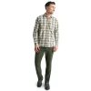 Men'S Stretch Bags Trousers Conifer Green