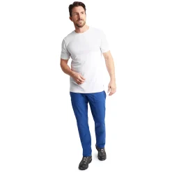 Men'S Stretch Bags Trousers Stratus Blue