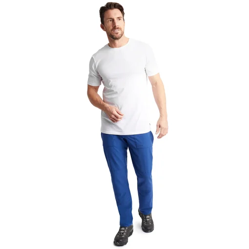 Men'S Stretch Bags Trousers Stratus Blue