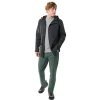 Men'S Stretch Bags Trousers Flint Green