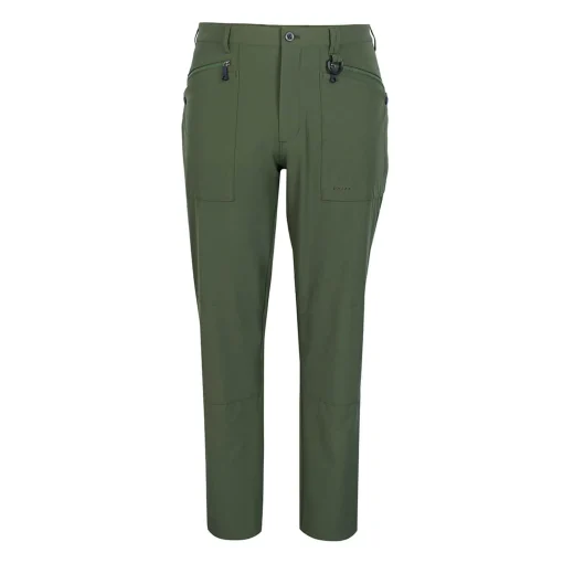 Men'S Stretch Bags Trousers Conifer Green
