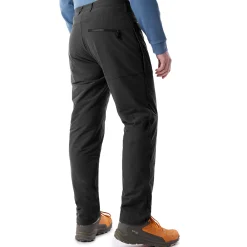 Men'S Stretch Bags Trousers Black
