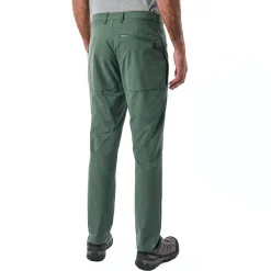 Men'S Stretch Bags Trousers Flint Green