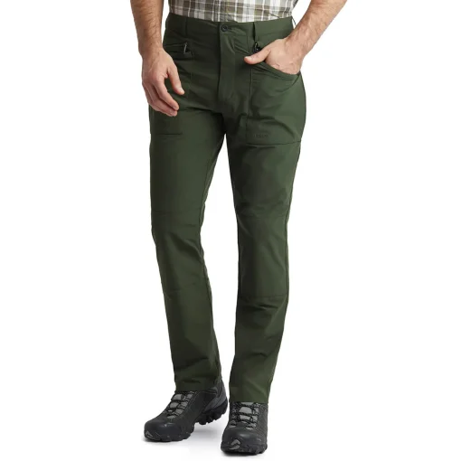 Men'S Stretch Bags Trousers Conifer Green
