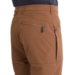 Men'S Stretch Bags Trousers Woodland Brown