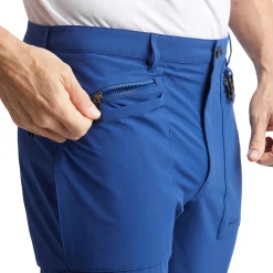 Men'S Stretch Bags Trousers Stratus Blue