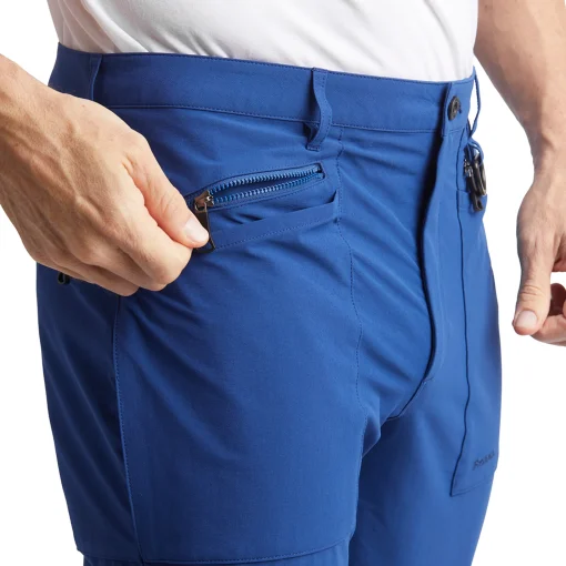 Men'S Stretch Bags Trousers Stratus Blue