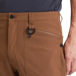 Men'S Stretch Bags Trousers Woodland Brown