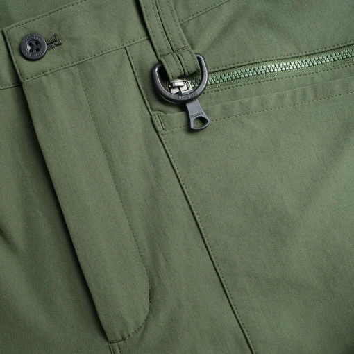 Men'S Stretch Bags Trousers Conifer Green