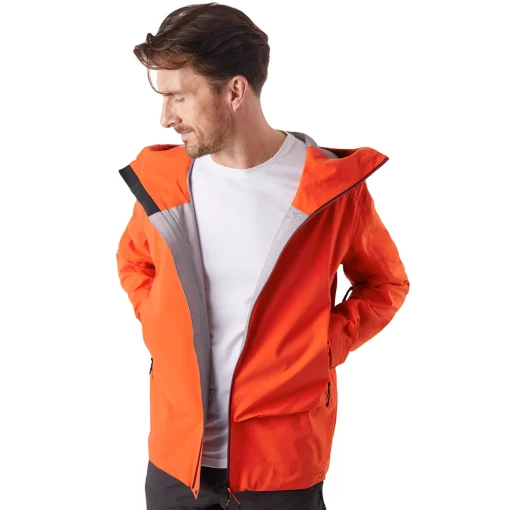 Men'S Ventus Waterproof Jacket Solar Orange