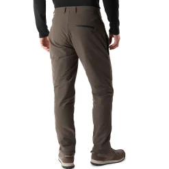 Men'S Winter Stretch Bags Trousers Dark Olive Brown